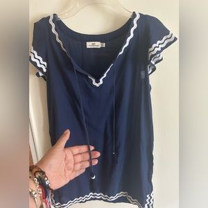 Vineyard Vines, Navy dress 100%cotton shift, Size S